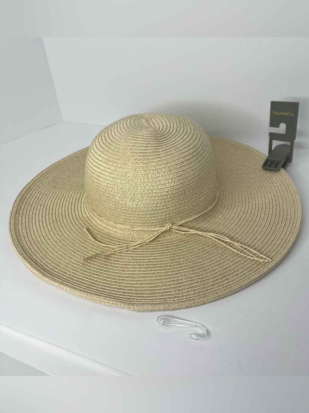 Style & Co. Packable Paper Braid Floppy Hat